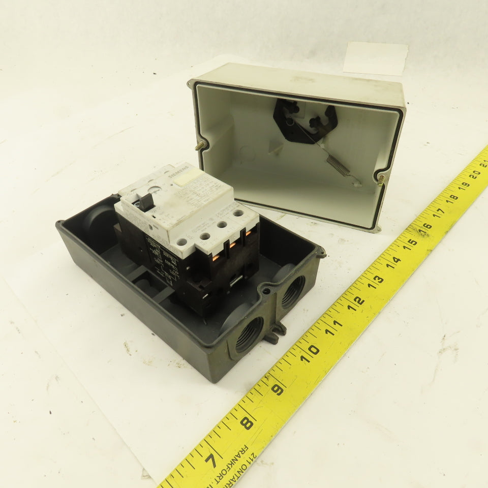 Siemens 3VU1300-1MF00 600V 20Hp 3Ph 0.6-1.0A Circuit Breaker Enclosure Operator
