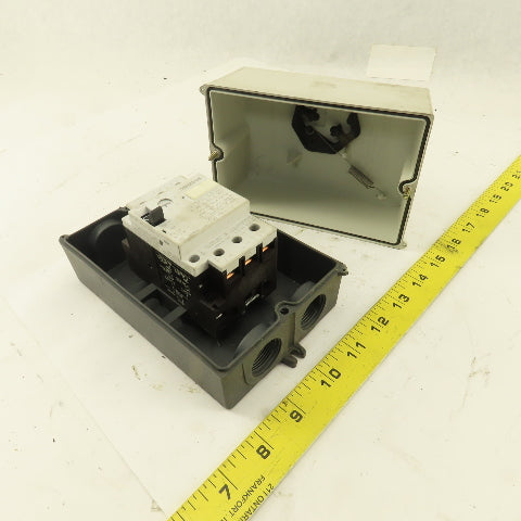 Siemens 3VU1300-1MF00 600V 20Hp 3Ph 0.6-1.0A Circuit Breaker Enclosure Operator