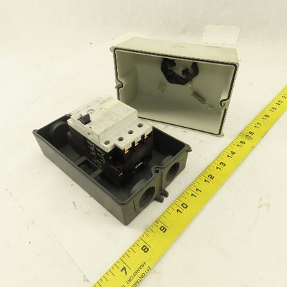 Siemens 3VU1300-1MF00 600V 20Hp 3Ph 0.6-1.0A Circuit Breaker Enclosure Operator