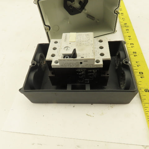 Siemens 3VU1300-1MF00 600V 20Hp 3Ph 0.6-1.0A Circuit Breaker Enclosure Operator