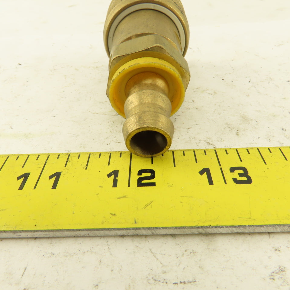 Foster FM5 Pneumatic Brass Quick Disconnect Coupler 1/2" Barb  x 1/2" Body