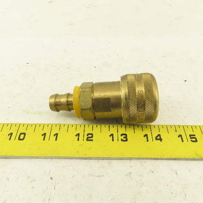 Foster FM5 Pneumatic Brass Quick Disconnect Coupler 1/2" Barb  x 1/2" Body