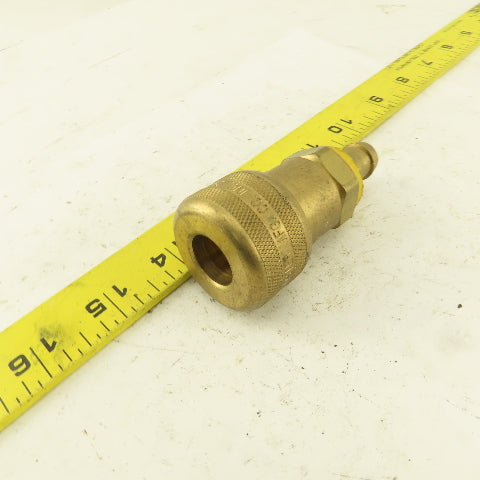 Foster FM5 Pneumatic Brass Quick Disconnect Coupler 1/2" Barb  x 1/2" Body