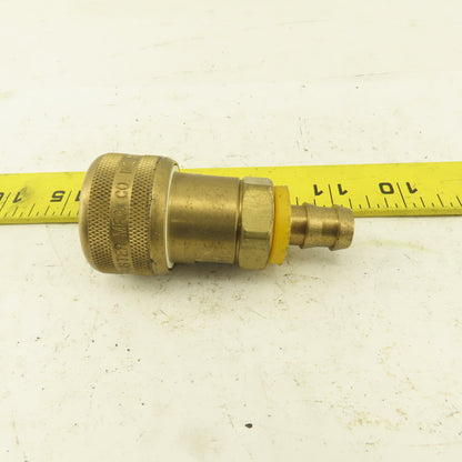 Foster FM5 Pneumatic Brass Quick Disconnect Coupler 1/2" Barb  x 1/2" Body