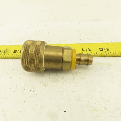 Foster FM5 Pneumatic Brass Quick Disconnect Coupler 1/2" Barb  x 1/2" Body