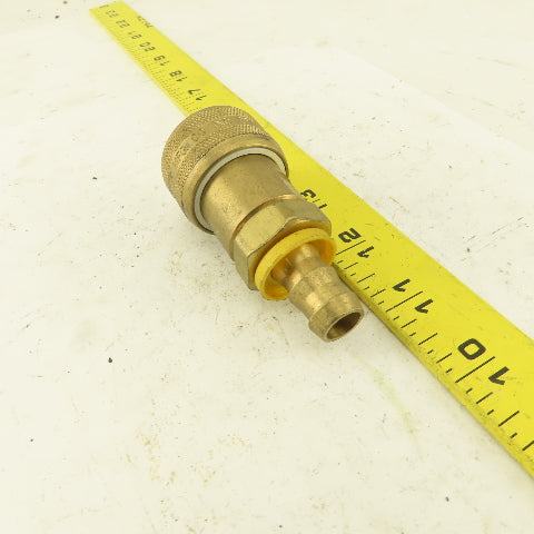 Foster FM5 Pneumatic Brass Quick Disconnect Coupler 1/2" Barb  x 1/2" Body