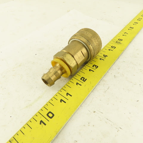 Foster FM5 Pneumatic Brass Quick Disconnect Coupler 1/2" Barb  x 1/2" Body