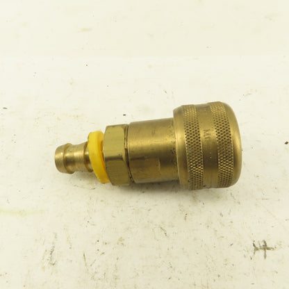Foster FM5 Pneumatic Brass Quick Disconnect Coupler 1/2" Barb  x 1/2" Body