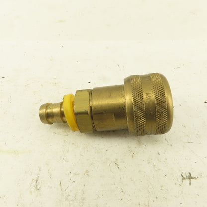 Foster FM5 Pneumatic Brass Quick Disconnect Coupler 1/2" Barb  x 1/2" Body