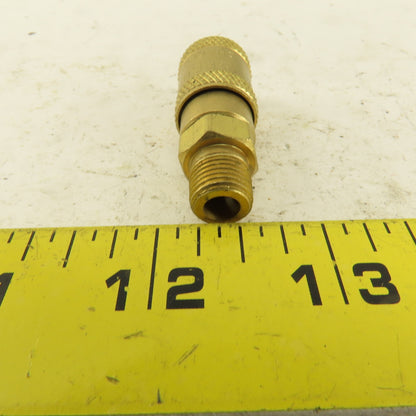 1A Series Brass Quick Disconnect 1/8" Body x 1/8" MNPT Lot of 6