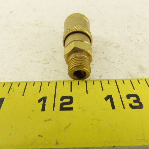 1A Series Brass Quick Disconnect 1/8" Body x 1/8" MNPT Lot of 6