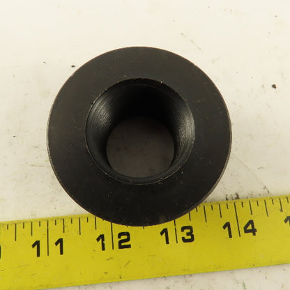 1-1/4"-12  Black Oxide Self Locking Flange Leveling Hex Nut 2-1/4" Flange Dia.