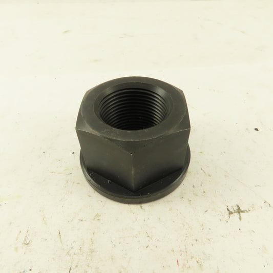 1-1/4"-12  Black Oxide Self Locking Flange Leveling Hex Nut 2-1/4" Flange Dia.