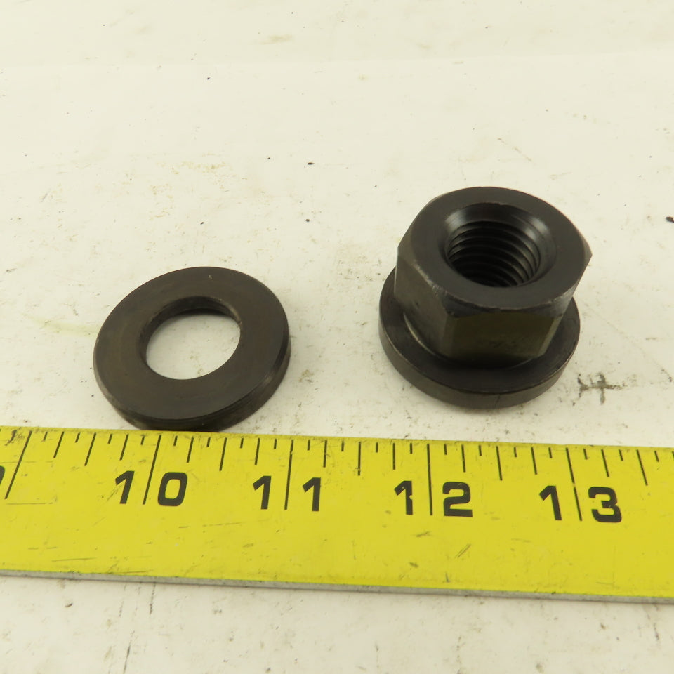3/4"-10 Flange Leveling Hex Nut And Washer 1-5/8" Flange Dia. Lot Of 2