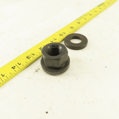 3/4"-10 Flange Leveling Hex Nut And Washer 1-5/8" Flange Dia. Lot Of 2