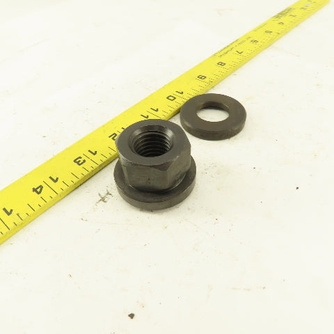 3/4"-10 Flange Leveling Hex Nut And Washer 1-5/8" Flange Dia. Lot Of 2