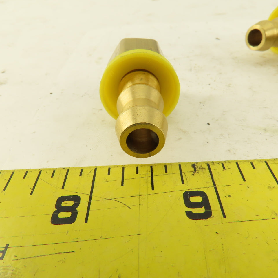 Hex Brass Hose Barb for 3/8" ID Hose X 3/8" Female NPT Lot of 9
