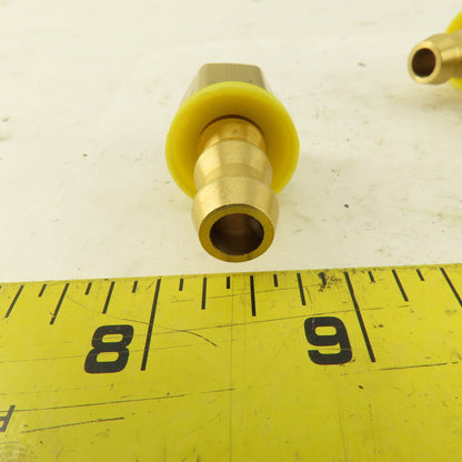 Hex Brass Hose Barb for 3/8" ID Hose X 3/8" Female NPT Lot of 9