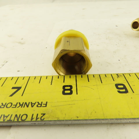 Hex Brass Hose Barb for 3/8" ID Hose X 3/8" Female NPT Lot of 9