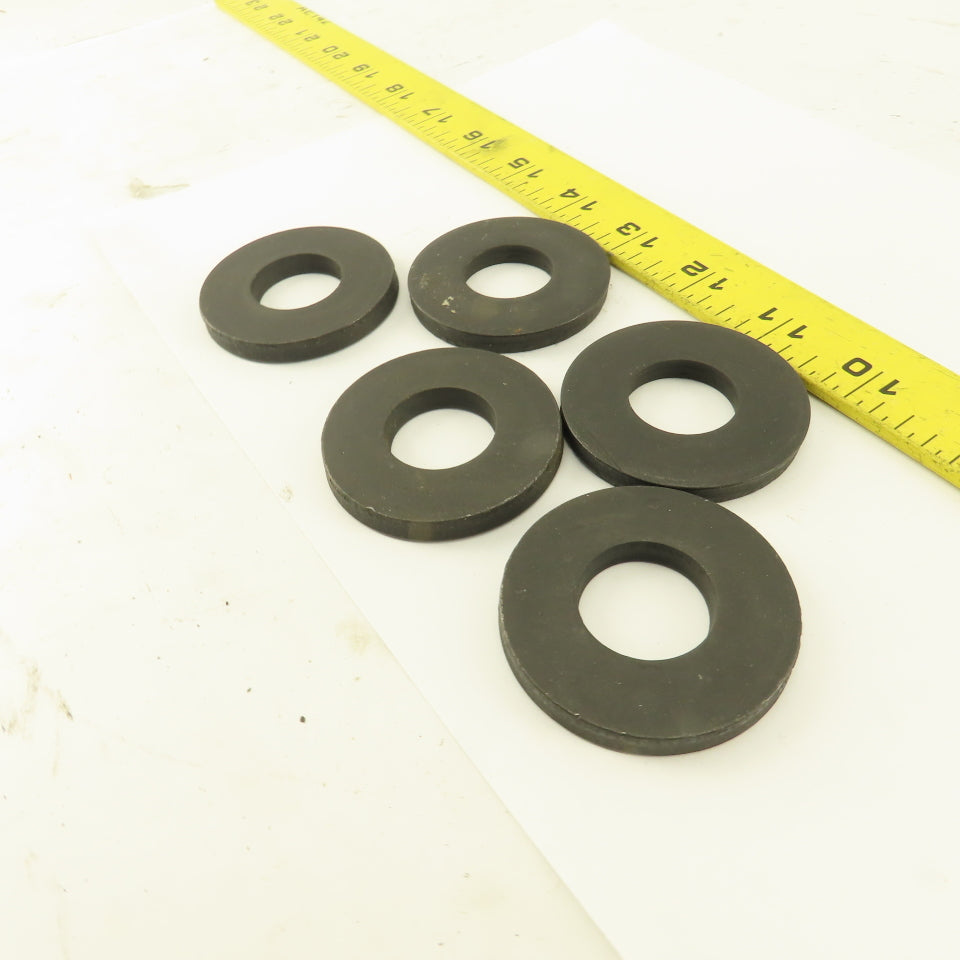 1" ID x 2" OD 1/4" Thick Flat Spacer Washer Lot Of 5