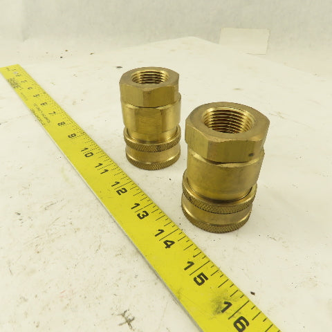 Snap-Tite Series V Brass Quick Disconnect 1" Body x 3/4" Female NPT Lot of 2