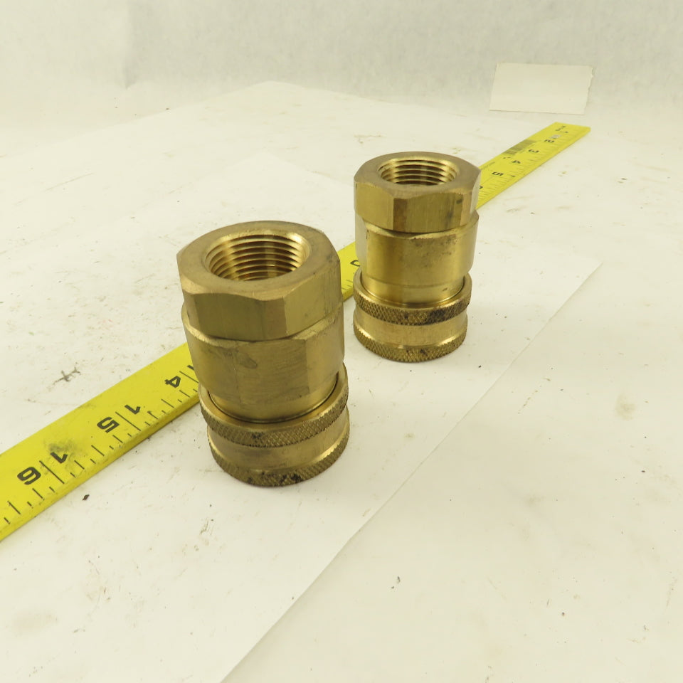 Snap-Tite Series V Brass Quick Disconnect 1" Body x 3/4" Female NPT Lot of 2