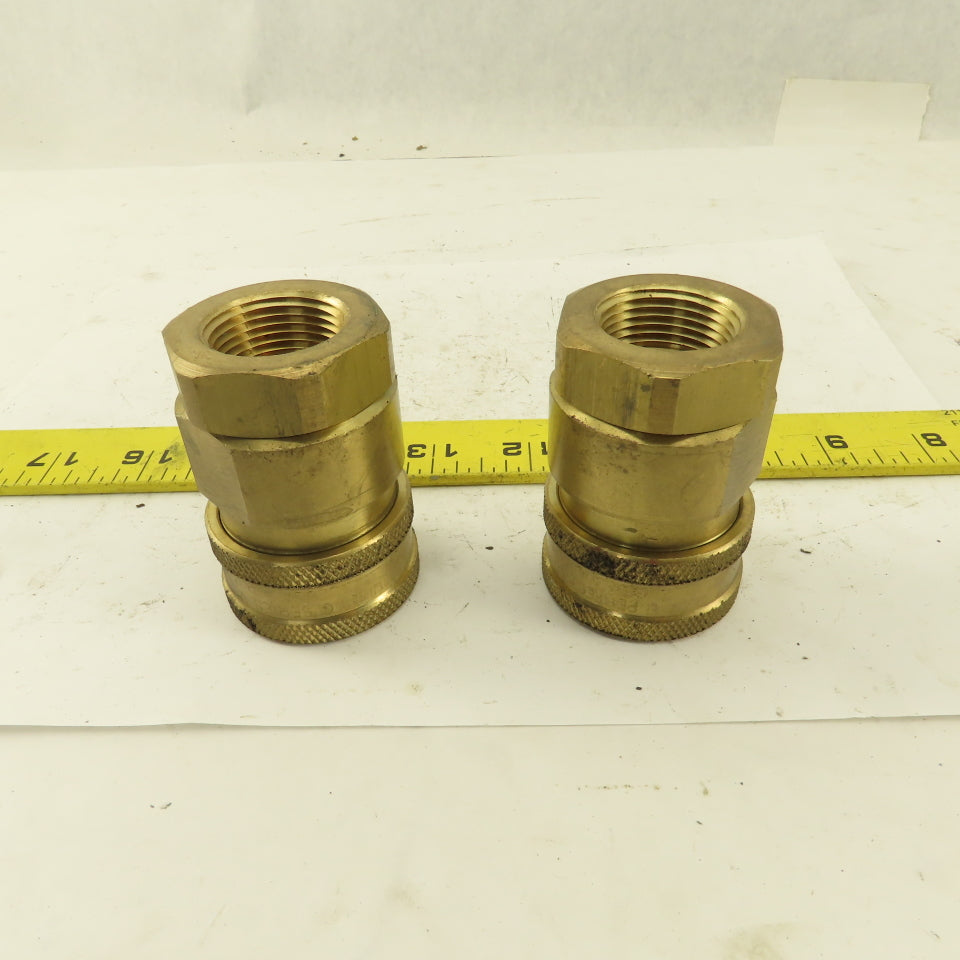 Snap-Tite Series V Brass Quick Disconnect 1" Body x 3/4" Female NPT Lot of 2