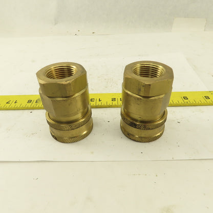 Snap-Tite Series V Brass Quick Disconnect 1" Body x 3/4" Female NPT Lot of 2