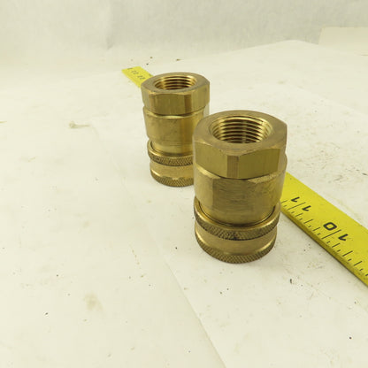 Snap-Tite Series V Brass Quick Disconnect 1" Body x 3/4" Female NPT Lot of 2