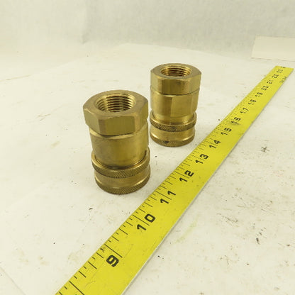 Snap-Tite Series V Brass Quick Disconnect 1" Body x 3/4" Female NPT Lot of 2