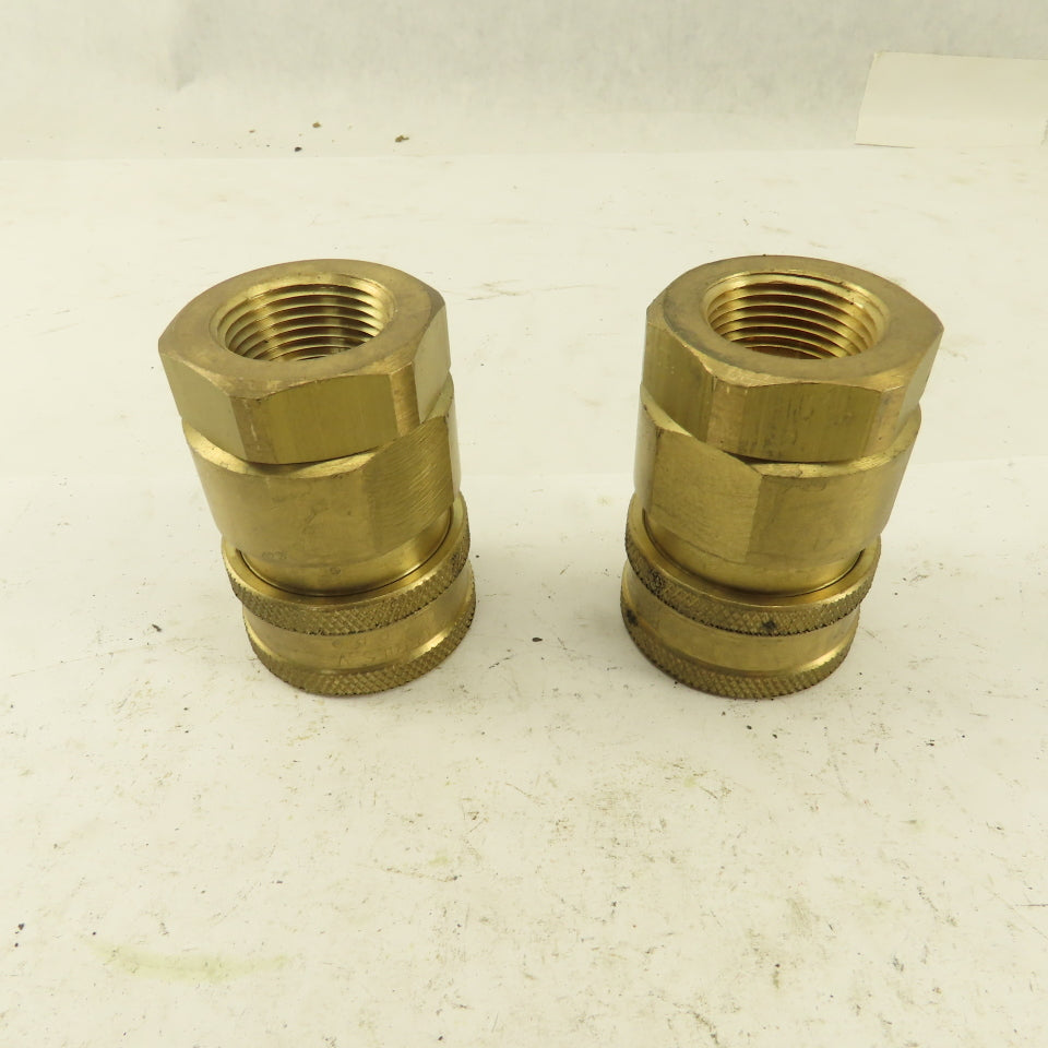 Snap-Tite Series V Brass Quick Disconnect 1" Body x 3/4" Female NPT Lot of 2