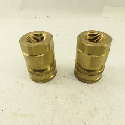 Snap-Tite Series V Brass Quick Disconnect 1" Body x 3/4" Female NPT Lot of 2