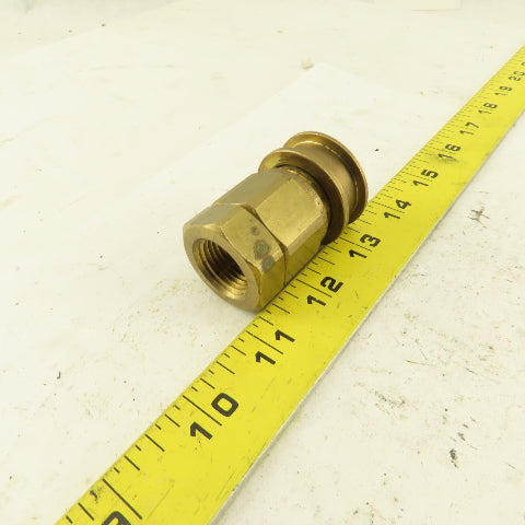 Snap-Tite BVEAC-8 Brass Hydraulic Quick Connect 1/2" Female NPT 1/2" Socket
