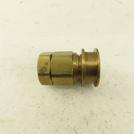 Snap-Tite BVEAC-8 Brass Hydraulic Quick Connect 1/2" Female NPT 1/2" Socket