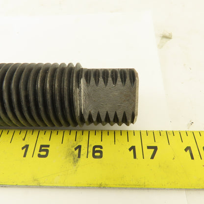 1-1/4"-7 x 10" Long Square Head Set Screw Dog Point Full Thread