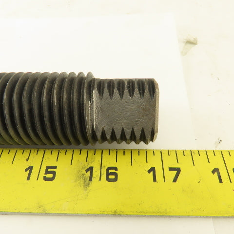 1-1/4"-7 x 10" Long Square Head Set Screw Dog Point Full Thread