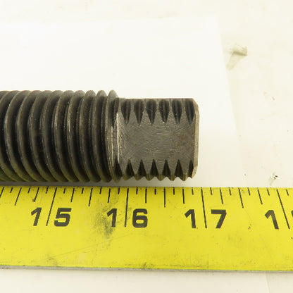 1-1/4"-7 x 10" Long Square Head Set Screw Dog Point Full Thread