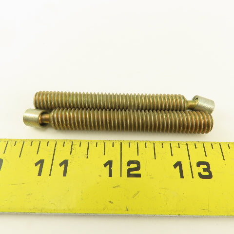 3/8"-16 x 3" Full Thread Swivel Jig Leveling Feet Stud Lot Of 2