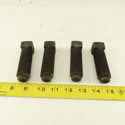 Brighton-Best 1-8 x 3" Square Head Set Screw Dog Point Plain Finish Lot of 4