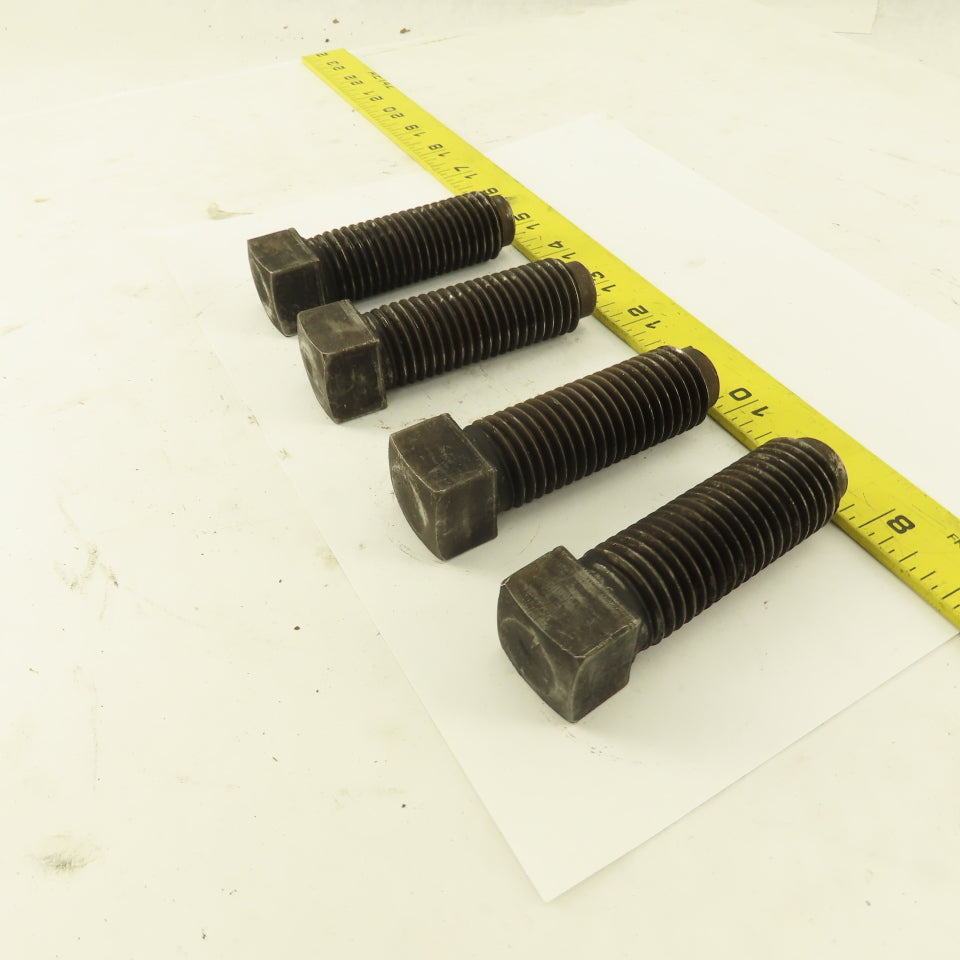 Brighton-Best 1-8 x 3" Square Head Set Screw Dog Point Plain Finish Lot of 4