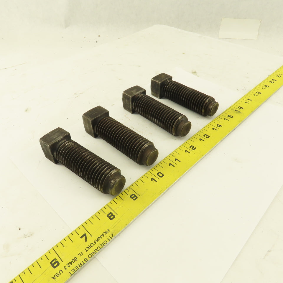Brighton-Best 1-8 x 3" Square Head Set Screw Dog Point Plain Finish Lot of 4