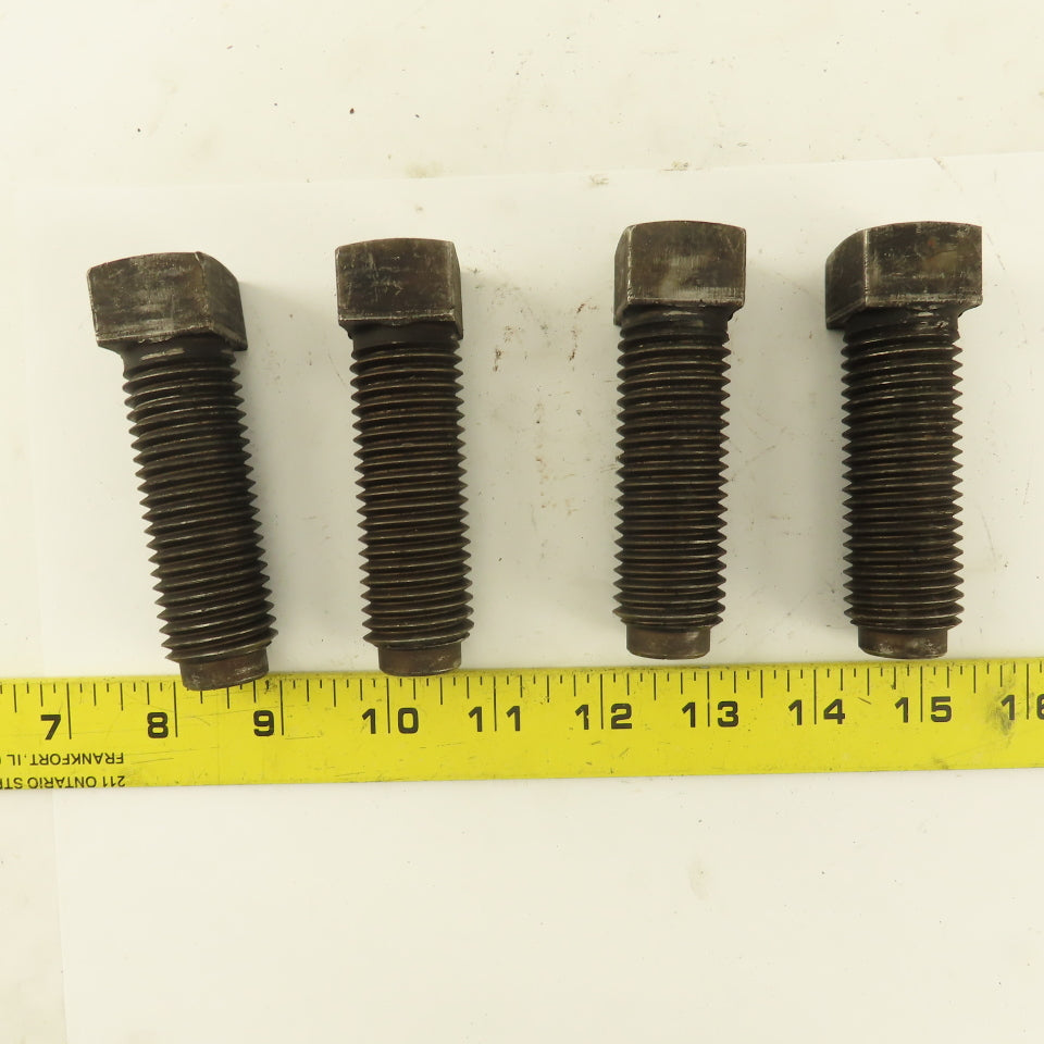 Brighton-Best 1-8 x 3" Square Head Set Screw Dog Point Plain Finish Lot of 4