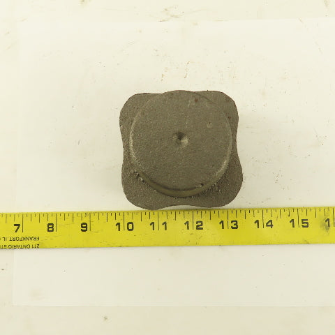 3" Across Cast Iron Bar Knob Blank 2-1/2" Tall