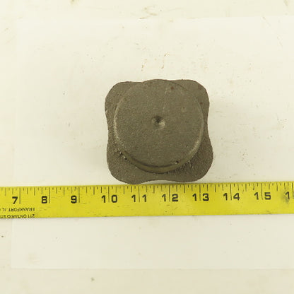 3" Across Cast Iron Bar Knob Blank 2-1/2" Tall