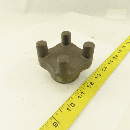 3" Across Cast Iron Bar Knob Blank 2-1/2" Tall