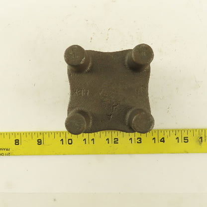 3" Across Cast Iron Bar Knob Blank 2-1/2" Tall