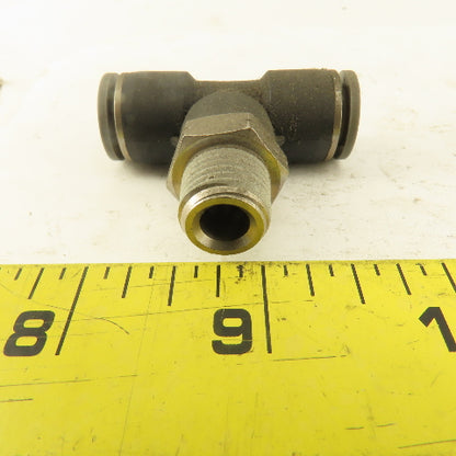 Push to Connect Branch Tee 3/8" Tube x 1/4" NPT Male Lot of 3