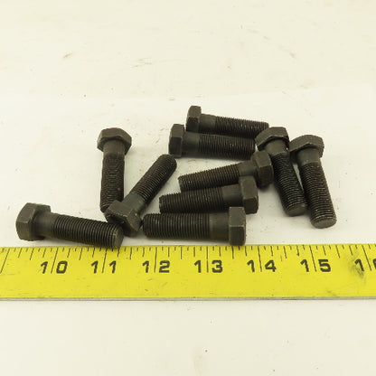 1/2"-20 x 1-3/4"  Fine Thread Hex Bolt Black Oxide Grade 8 Lot Of 10