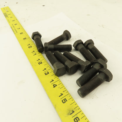 1/2"-20 x 1-3/4"  Fine Thread Hex Bolt Black Oxide Grade 8 Lot Of 10