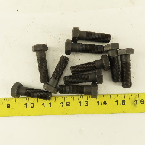 1/2"-20 x 1-3/4"  Fine Thread Hex Bolt Black Oxide Grade 8 Lot Of 10